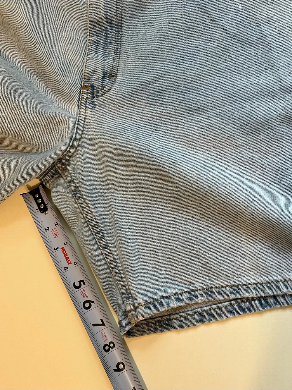 Vintage Eddie Bauer Light Blue Denim Men’s Shorts Jorts Size 38